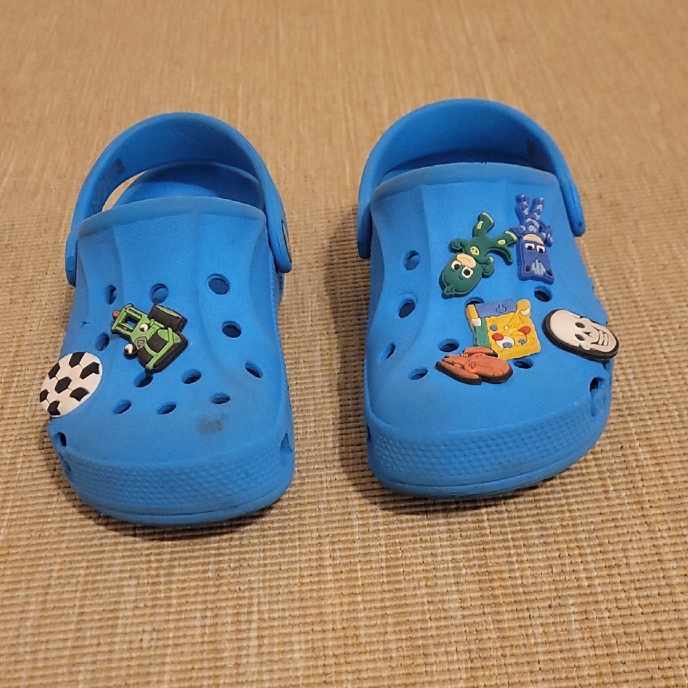 Crocs Kids Blue Clogs - Picture 2 of 6
